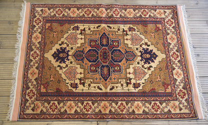 Afghan Serapi Wool & Silk Rug