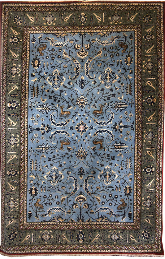 Semi-Antique Persian Qum Rug