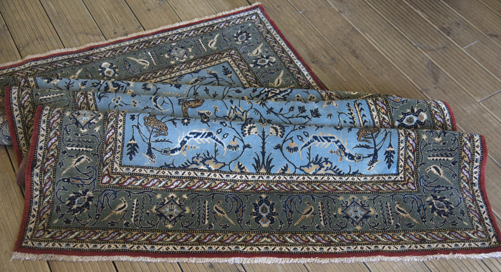 Semi-Antique Persian Qum Rug