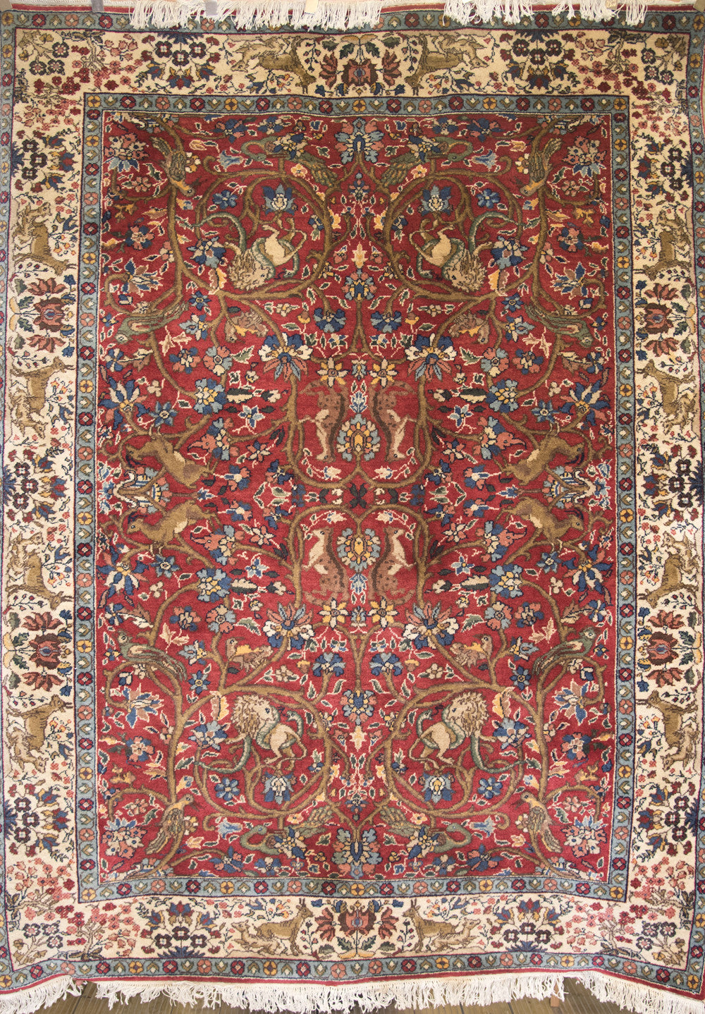 Semi-Antique Persian Tabriz Rug