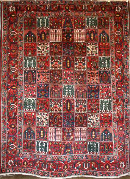 Hand-Knotted Semi-Antique Persian Bakhtiari Rug - Ref: 2440 - 376