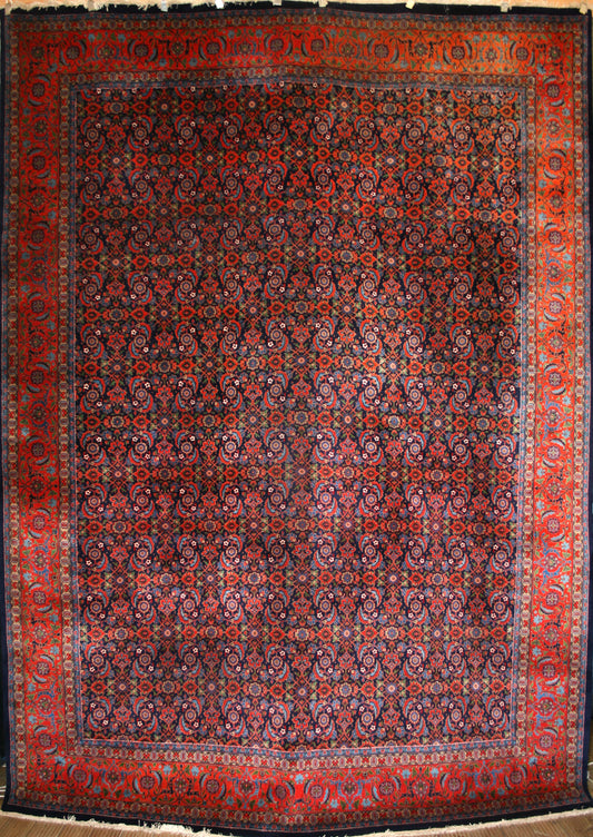 Semi-Antique Persian Tabriz Rug