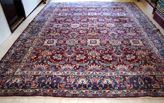 Semi-Antique Persian Kerman Rug