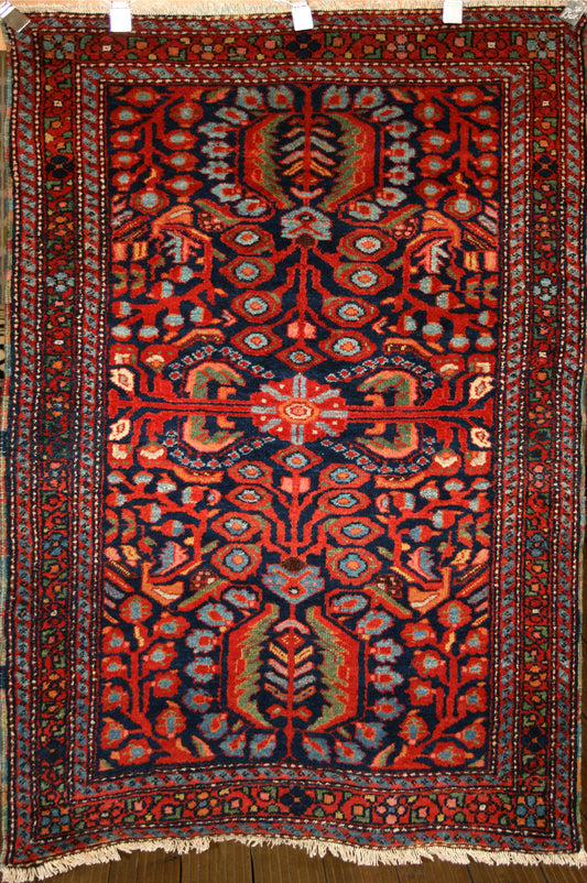 Semi-Antique Persian Gharacheh Rug
