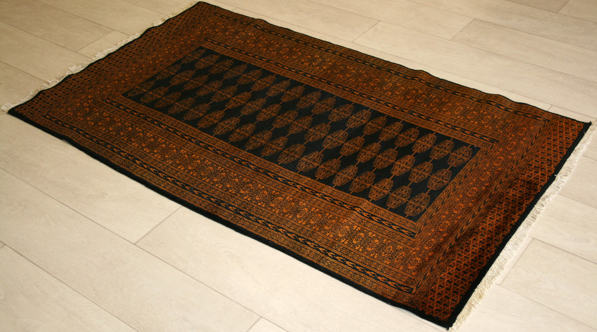 Semi-Antique Afghan Turkman Rug
