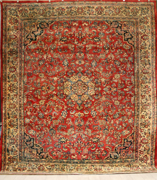 Semi-Antique Persian Sarouk Rug