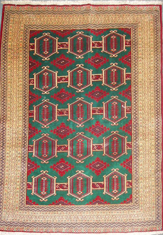 Semi-Antique Persian Turkman Rug