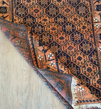 Antique Afghan Ersari Rug