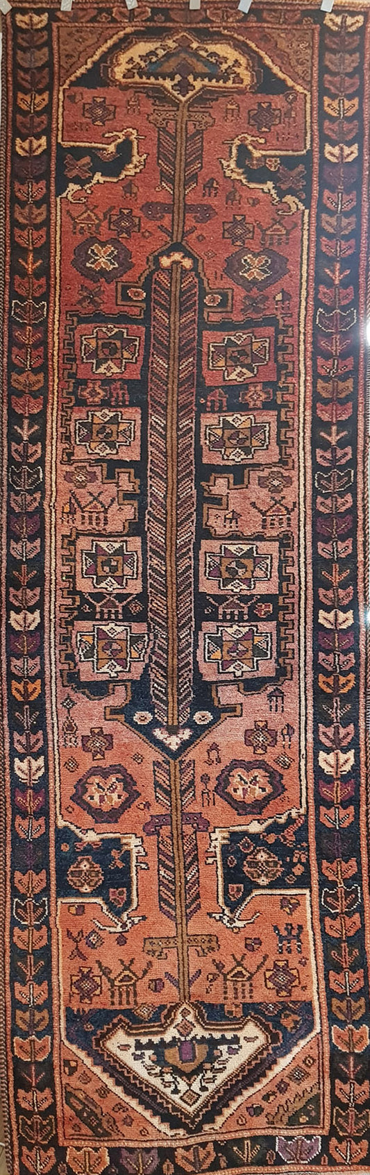 Semi-Antique Persian Shiraz Runner Rug