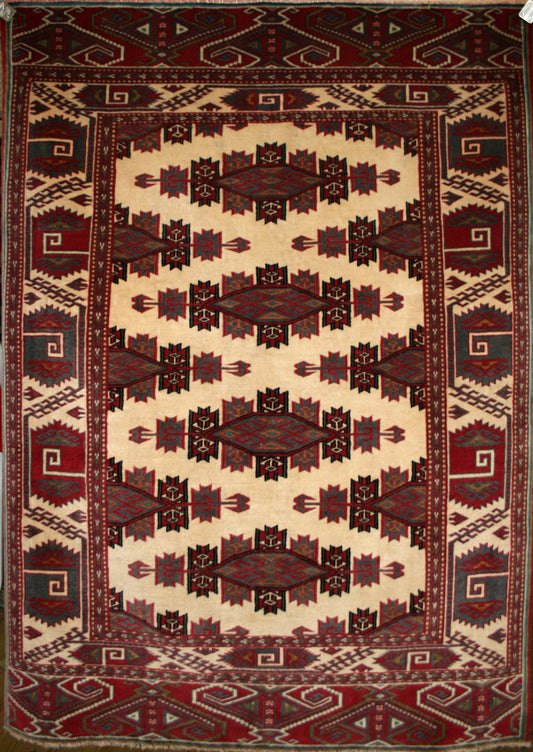 Semi-Antique Persian Turkman Rug