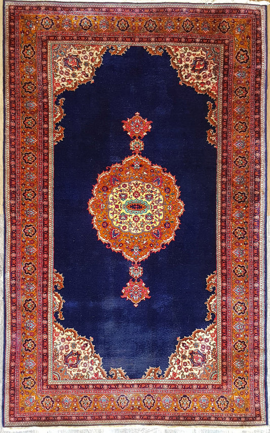 Semi-Antique Persian Tabriz Rug