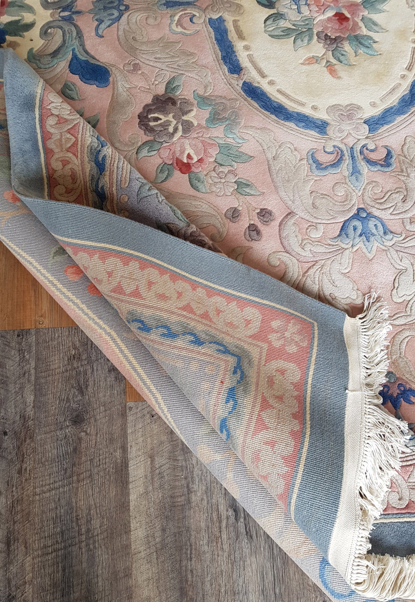 Hand-Knotted Chinese Aubusson Rug - Ref: 2648 - 373 x 277cm – Little-Persia