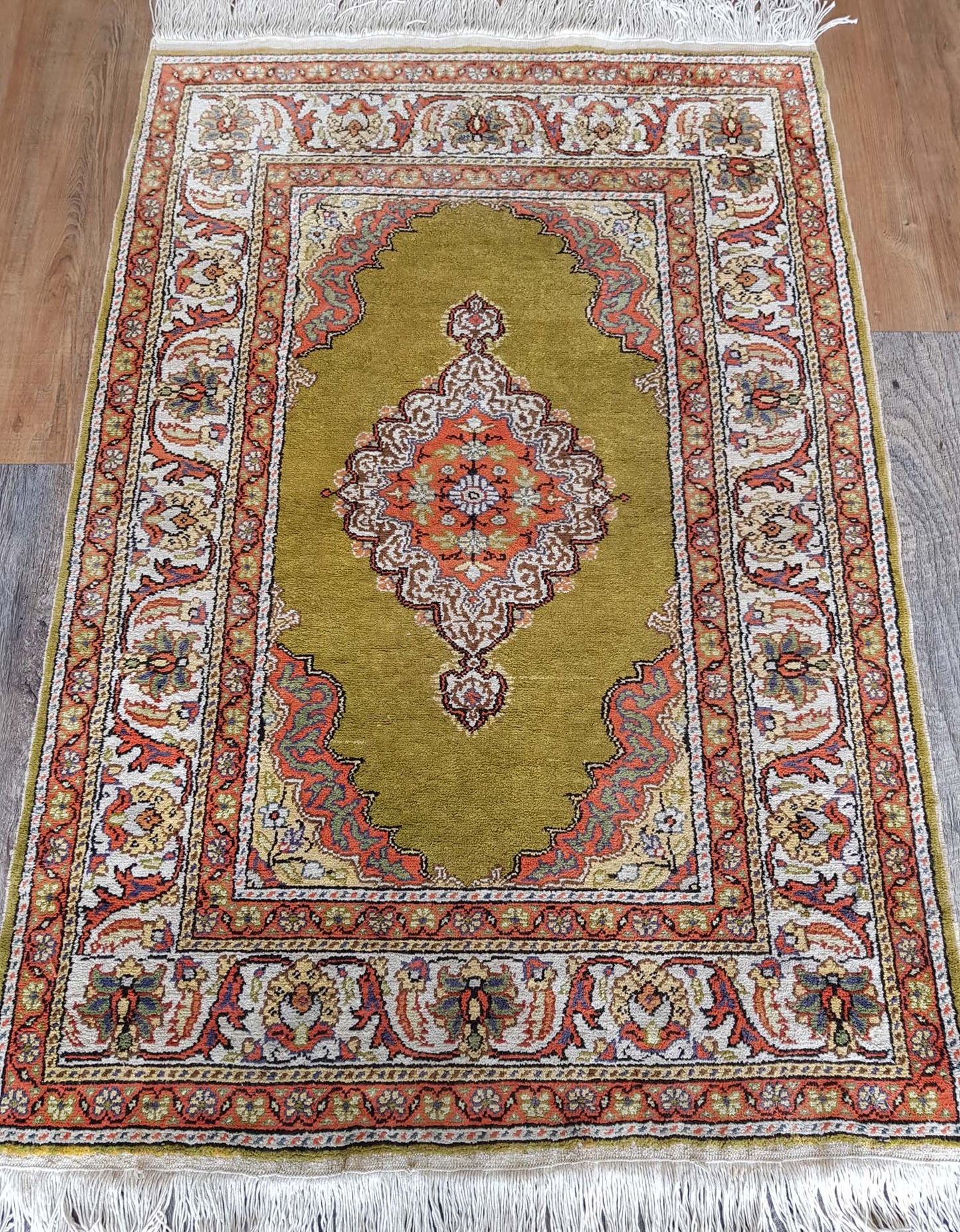 Turkish Kaysari Wool & Silk Rug