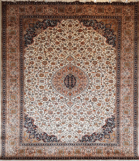 Indian Kashmir Silk Rug