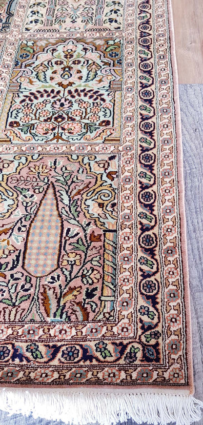 Indian Kashmir Silk Rug