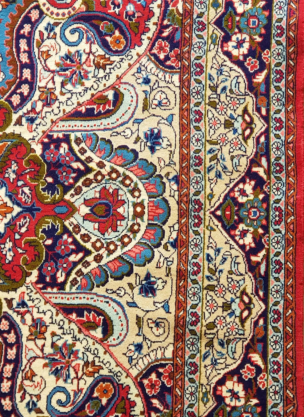 Hand-Knotted Persian Yazd Rug - Ref: 2660 - 242 x 152cm – Little-Persia