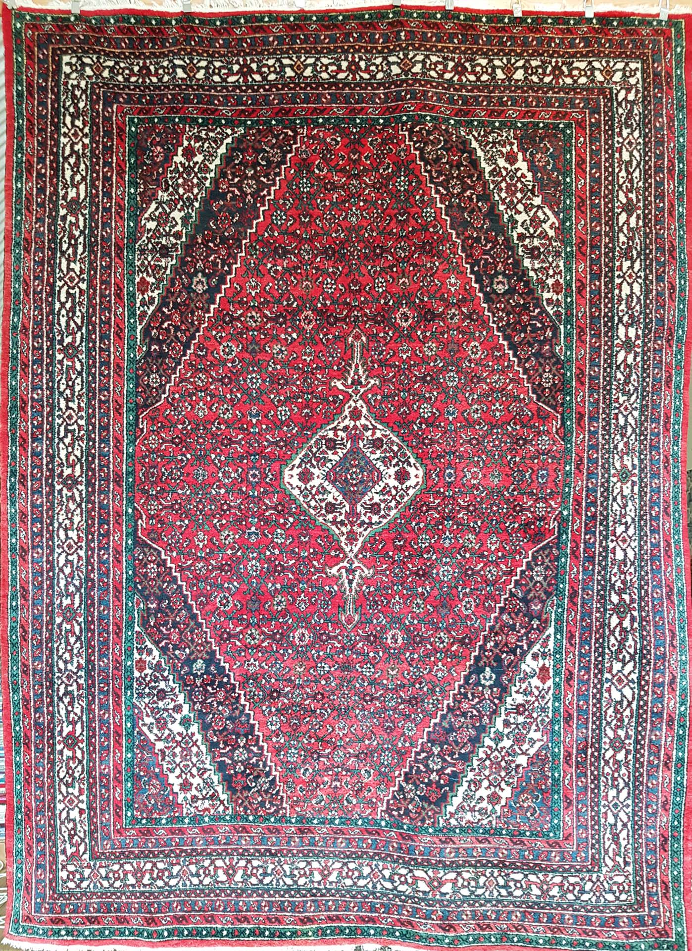 Semi-Antique Persian Hussainabad Rug