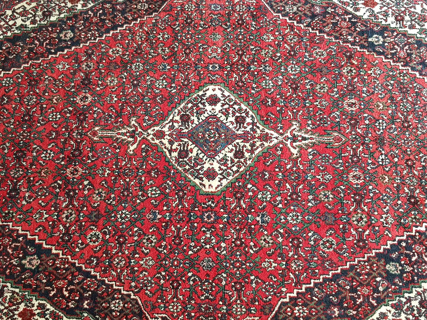 Semi-Antique Persian Hussainabad Rug
