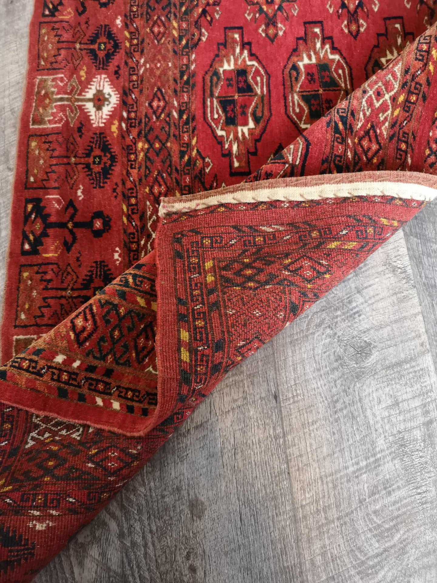 Semi-Antique Afghan Ersari Rug