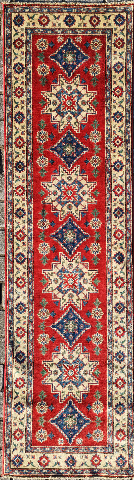 Afghan Kazak Runner Rug
