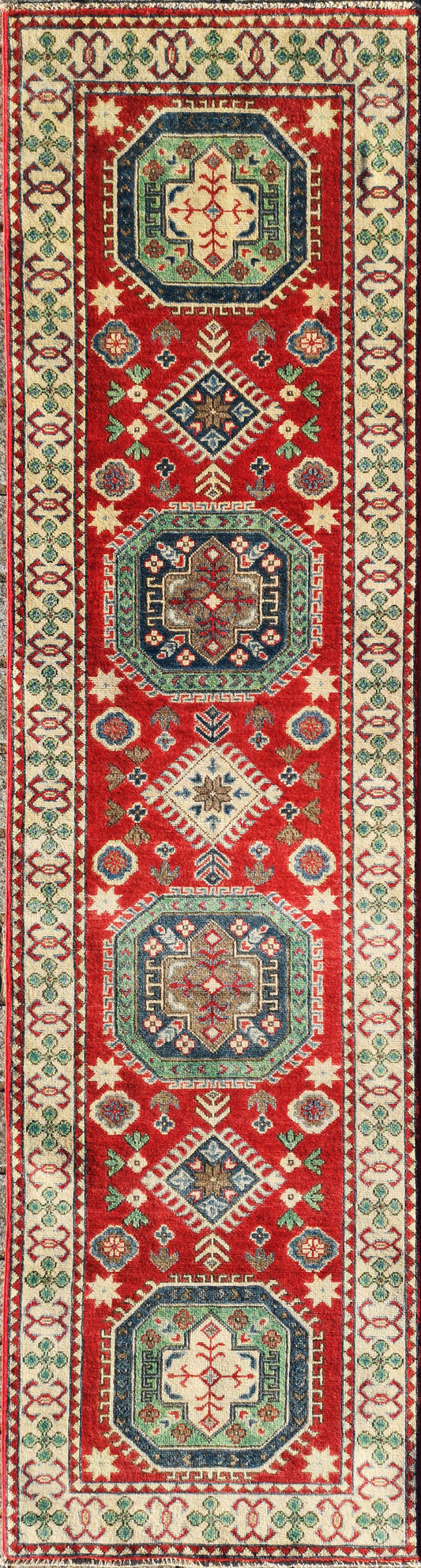 Afghan Kazak Runner Rug
