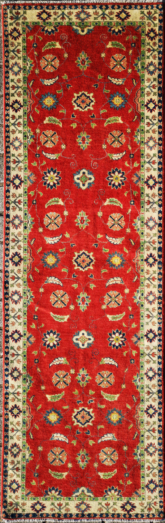Afghan Kazak Runner Rug