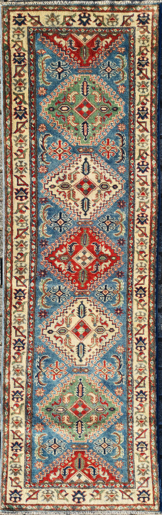 Afghan Kazak Runner Rug