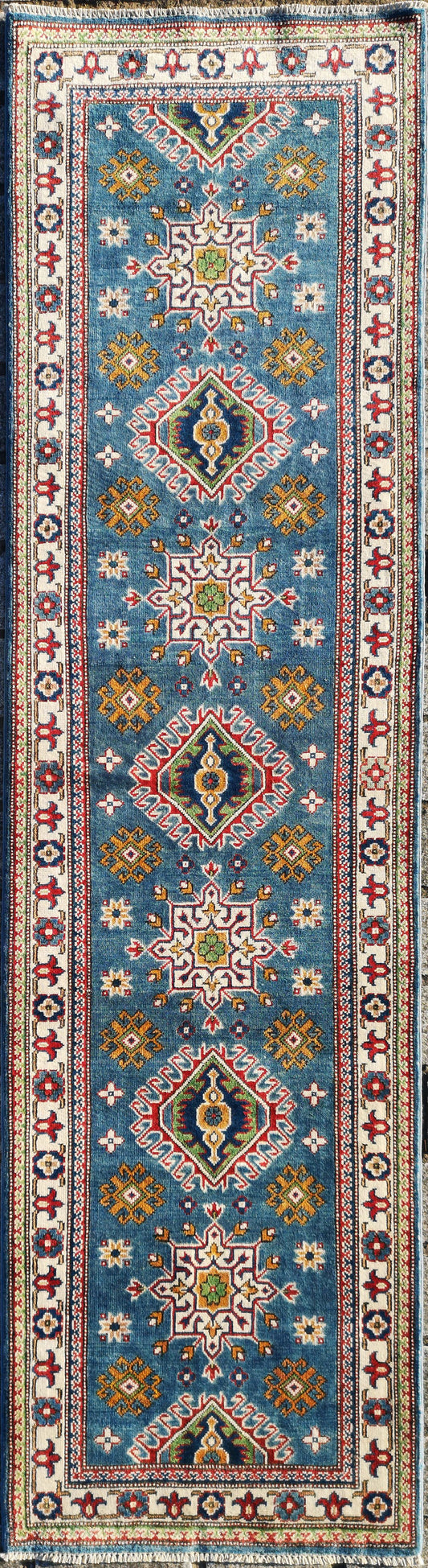 Afghan Kazak Runner Rug