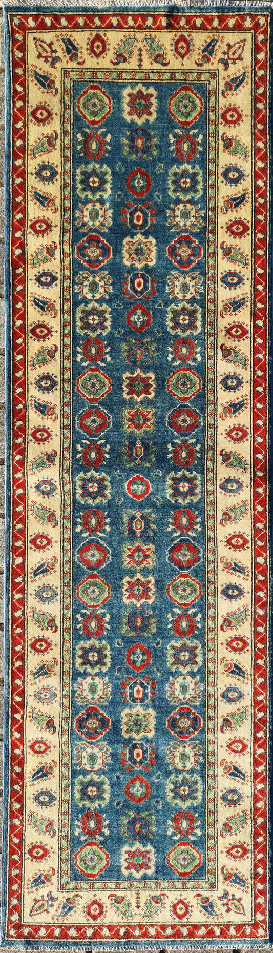 Afghan Kazak Runner Rug