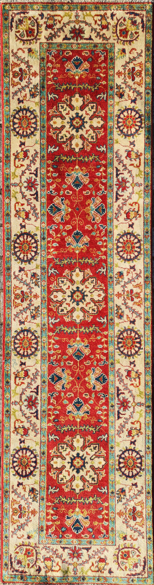 Afghan Kazak Runner Rug