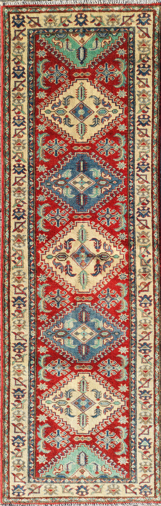 Afghan Kazak Runner Rug