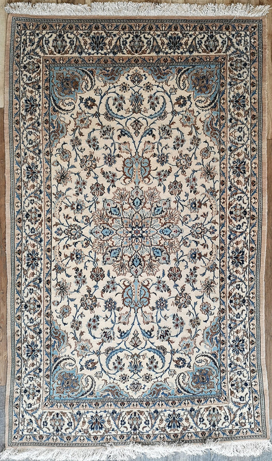 Persian Nain Wool & Silk Rug