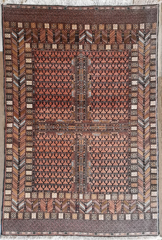 Semi-Antique Afghan Kunduz Rug