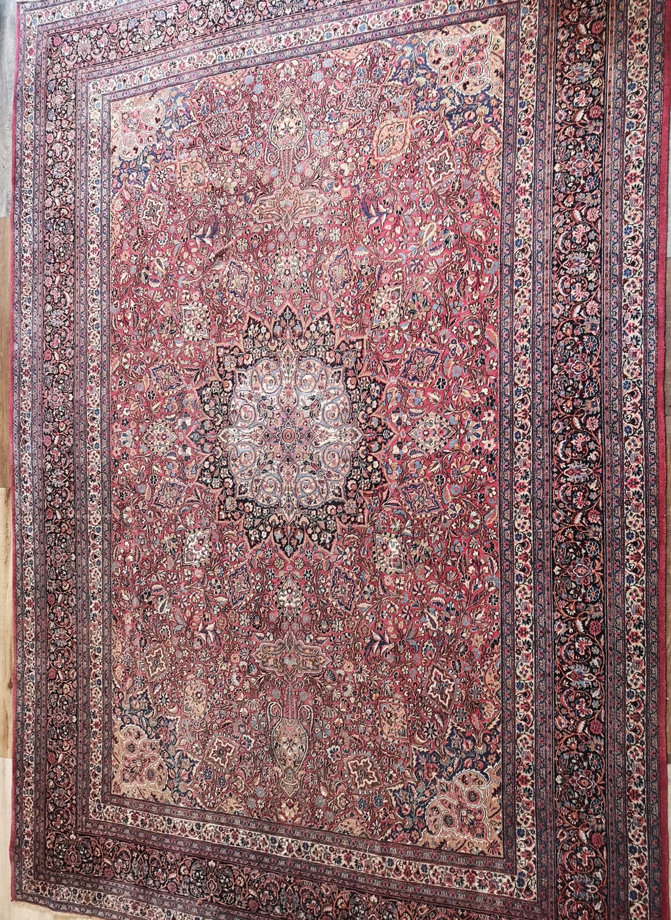 Antique Persian Yazd Rug