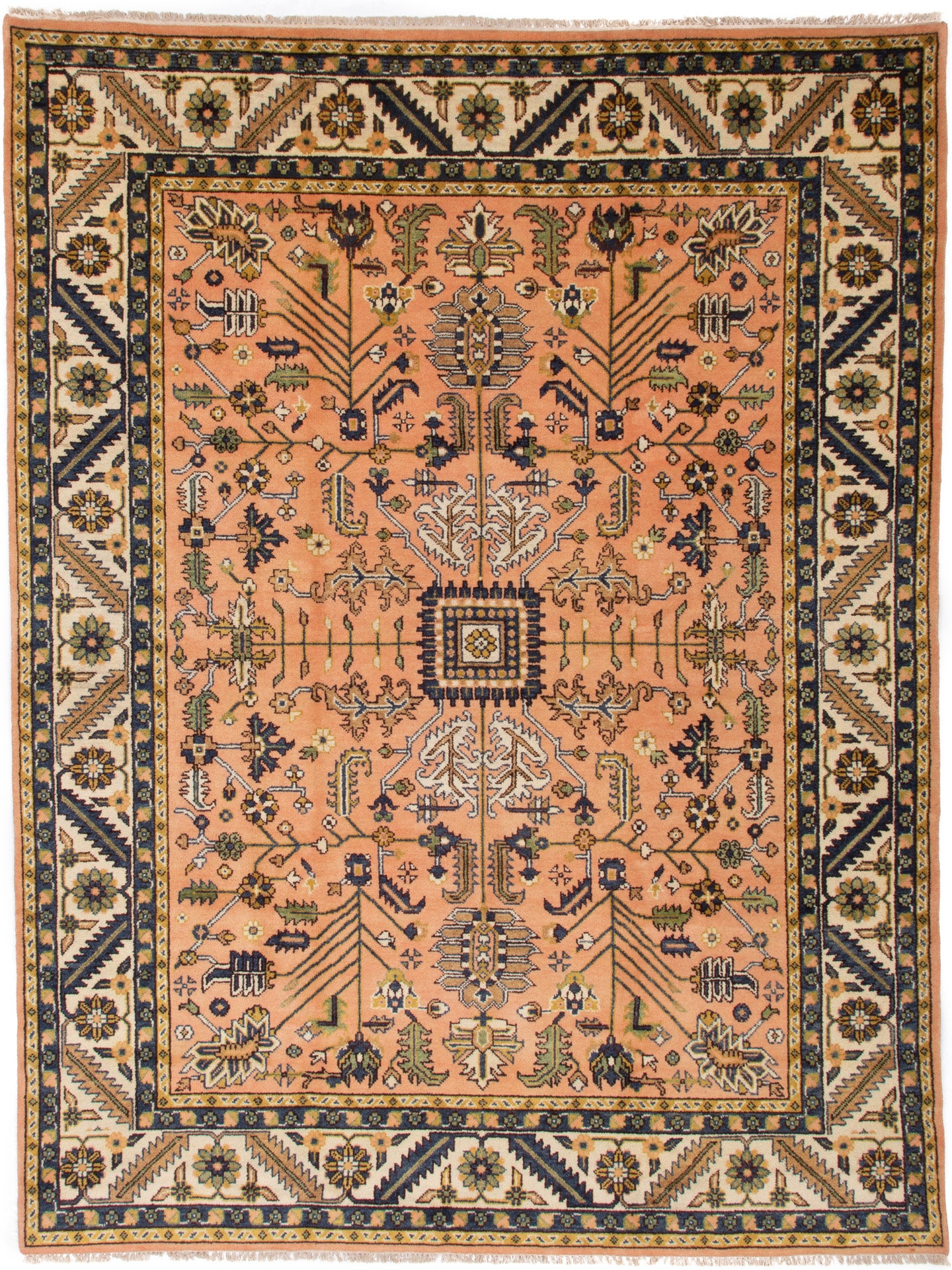Small Serapi Rug Hand-Knotted Indian Serapi Rug - Ref: 3035 - 357 x 272cm – Little-Persia