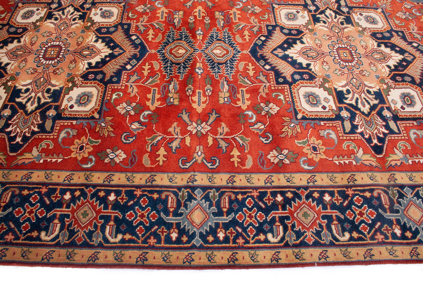 Hand-Knotted Indian Serapi Rug - Ref: 3042 - 474 x 242cm – Little-Persia