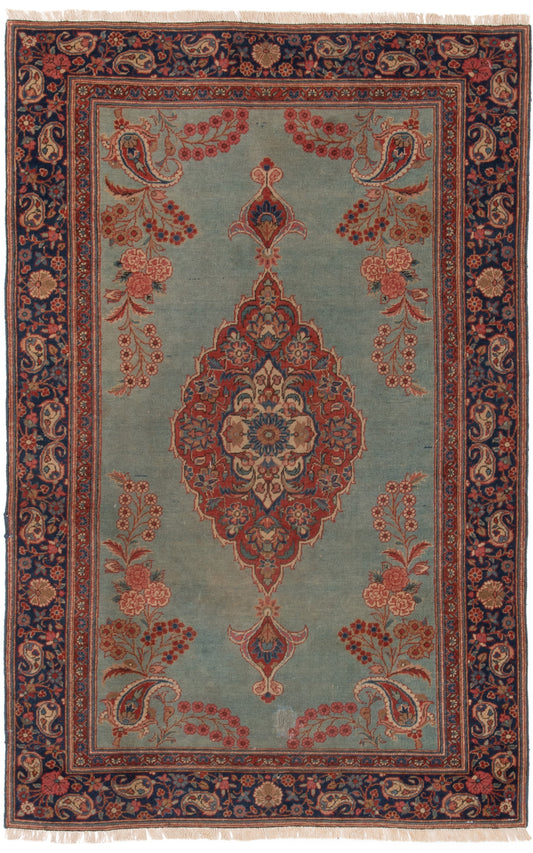 Antique Persian Kashan Rug
