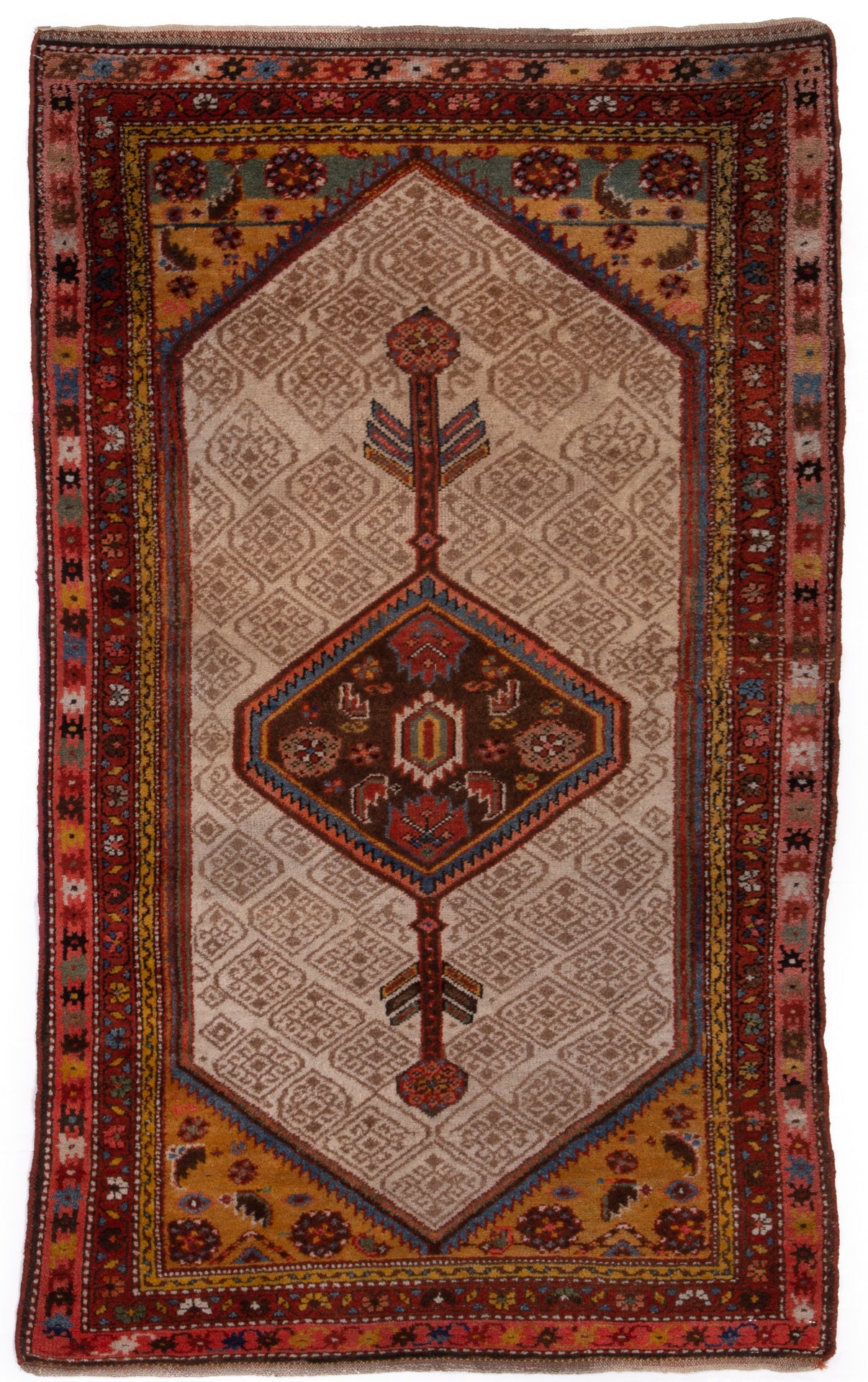Semi-Antique Persian Malayer Rug