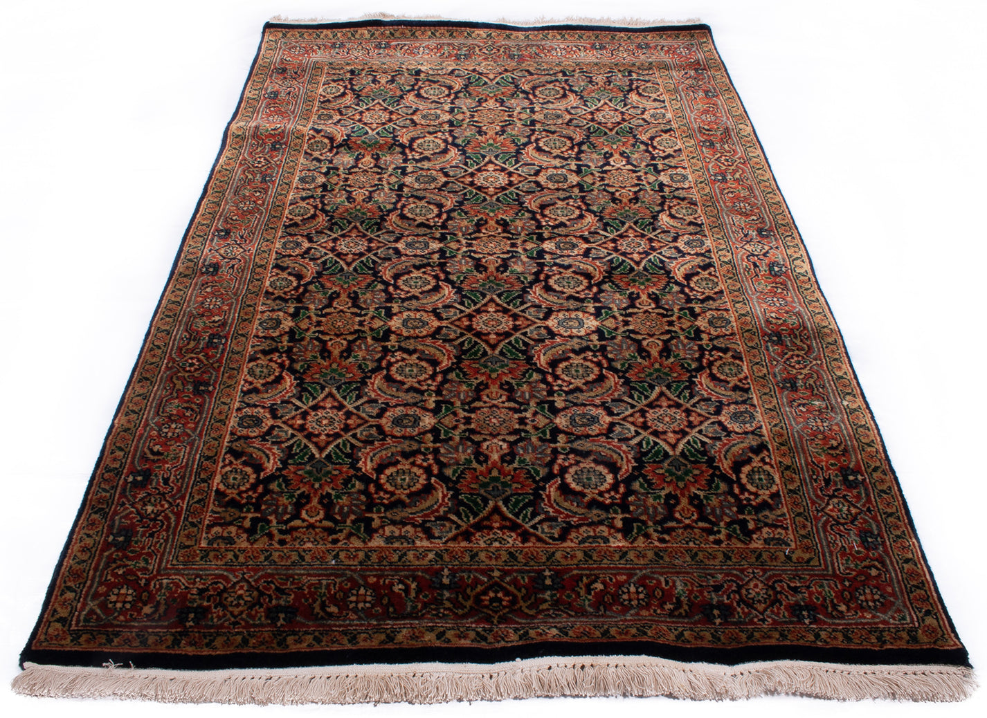 Hand-Knotted Indian Herati Rug - Ref: 3096 - 150 x 92cm – Little-Persia
