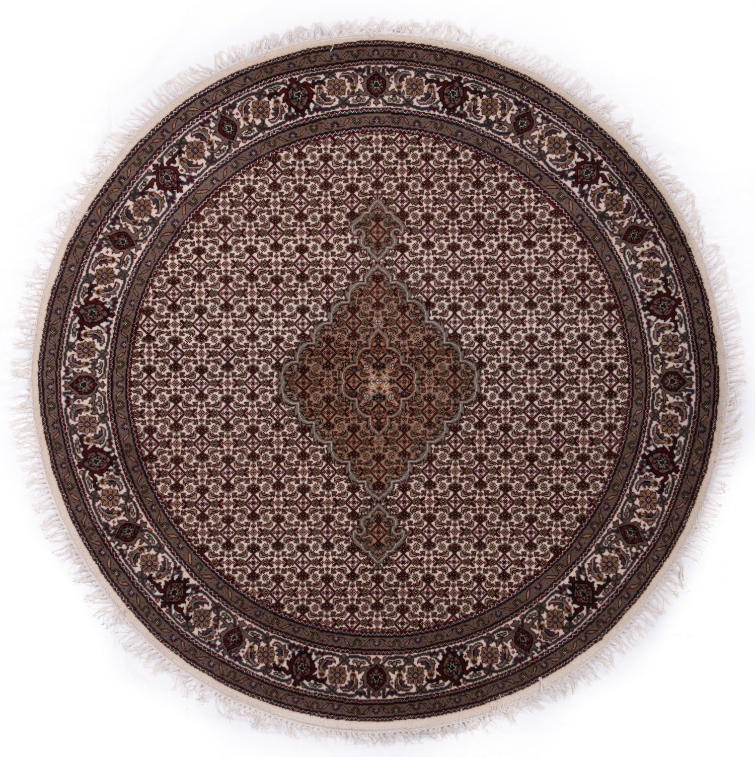 Indian Tabriz Square Rug