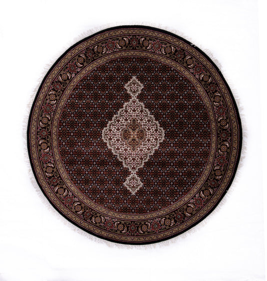 Indian Tabriz Square Rug
