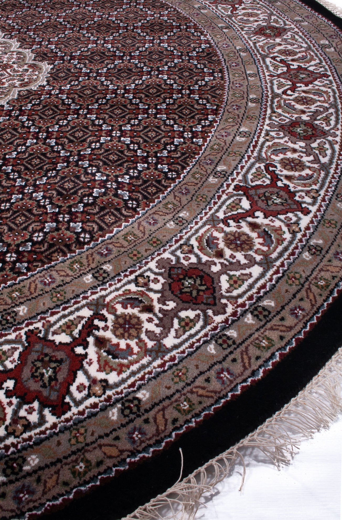 Indian Tabriz Square Rug