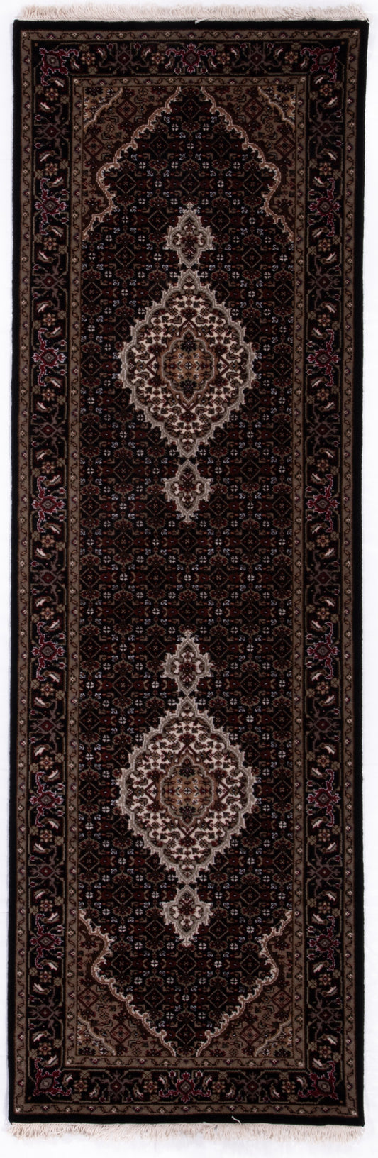Indian Tabriz Runner Rug