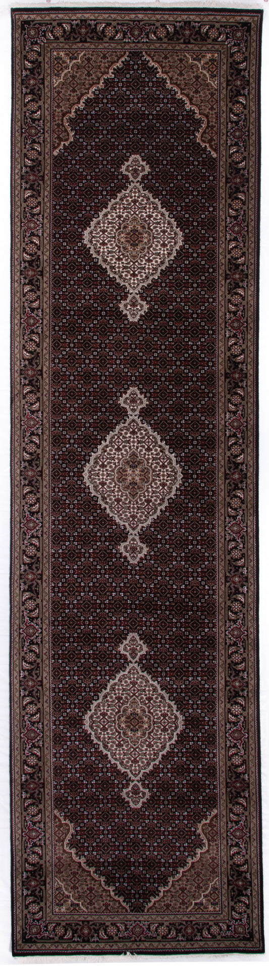 Indian Tabriz Runner Rug