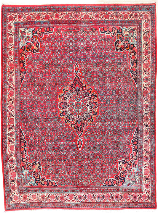 Semi-Antique Persian Bijar Rug