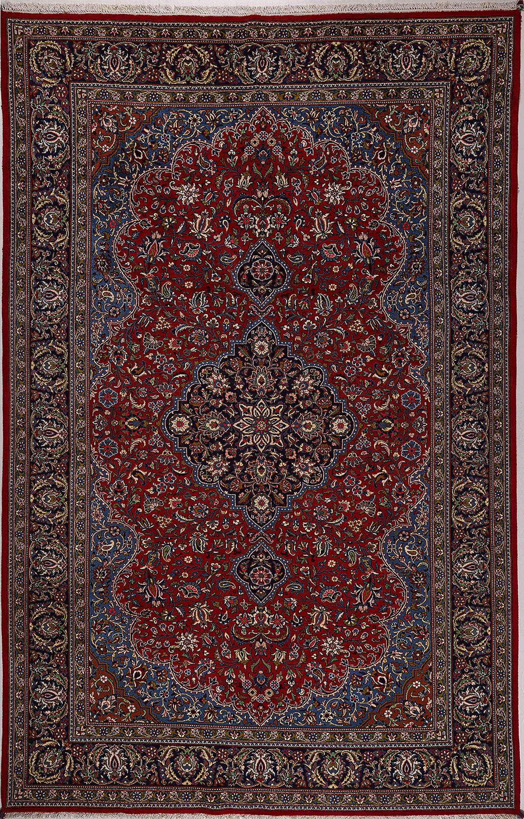 Semi-Antique Persian Qum Rug