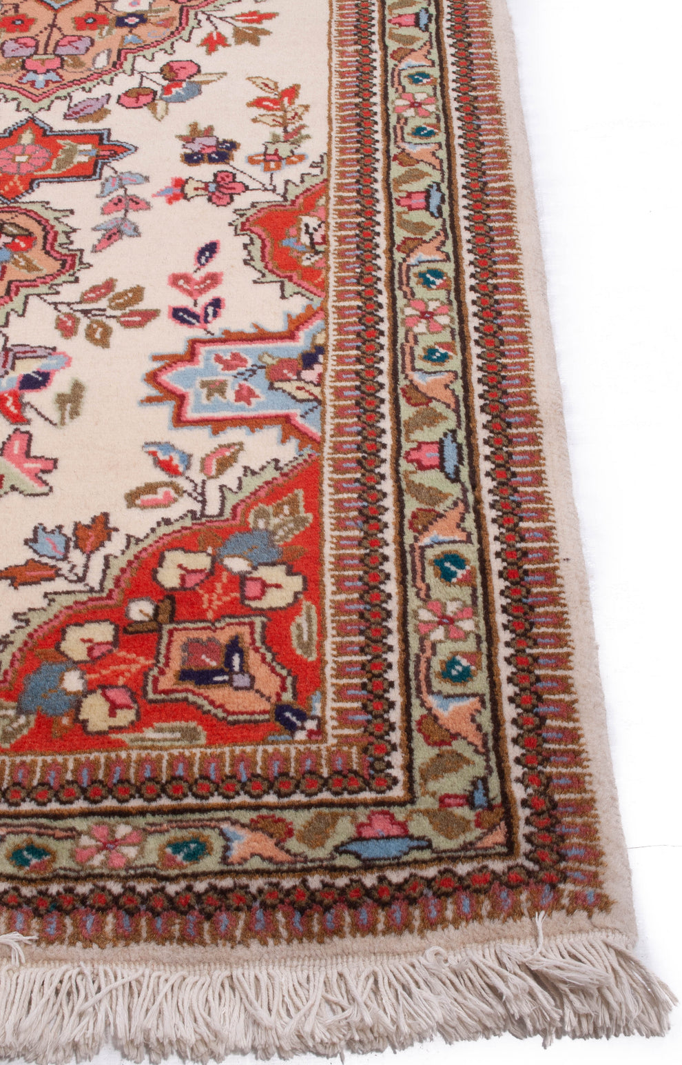 Hand-Knotted Persian Tabriz Runner Rug - Ref: 3148 - 222 x 80cm ...