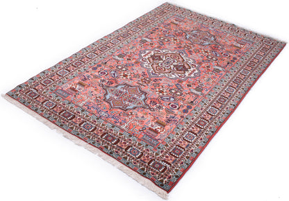 Semi-Antique Persian Ardabil Wool & Silk Rug