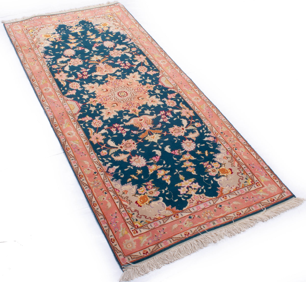 Hand-Knotted Persian Tabriz Runner Rug - Ref: 3179 - 195 x 80cm ...
