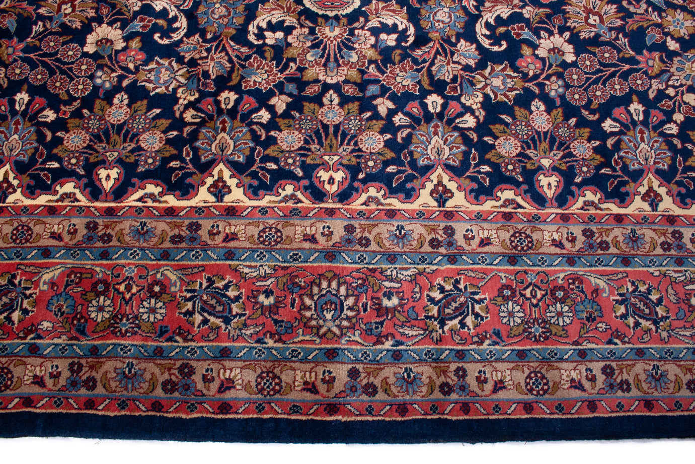 Semi-Antique Persian Mehraban Rug